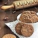 Wooden Christmas Rolling Pin, Engraved Carved Embossing Rolling Pin for Cookie Baking