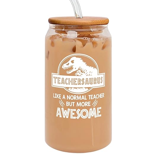Teacher Appreciation Gifts - Teacher Gifts for Women, Gifts for Teachers Women - Teacher of The Year Gifts, Thank You Teacher Gifts - Teacher Birthday Gifts, Teacher Christmas Gifts - 16 Oz Can Glass