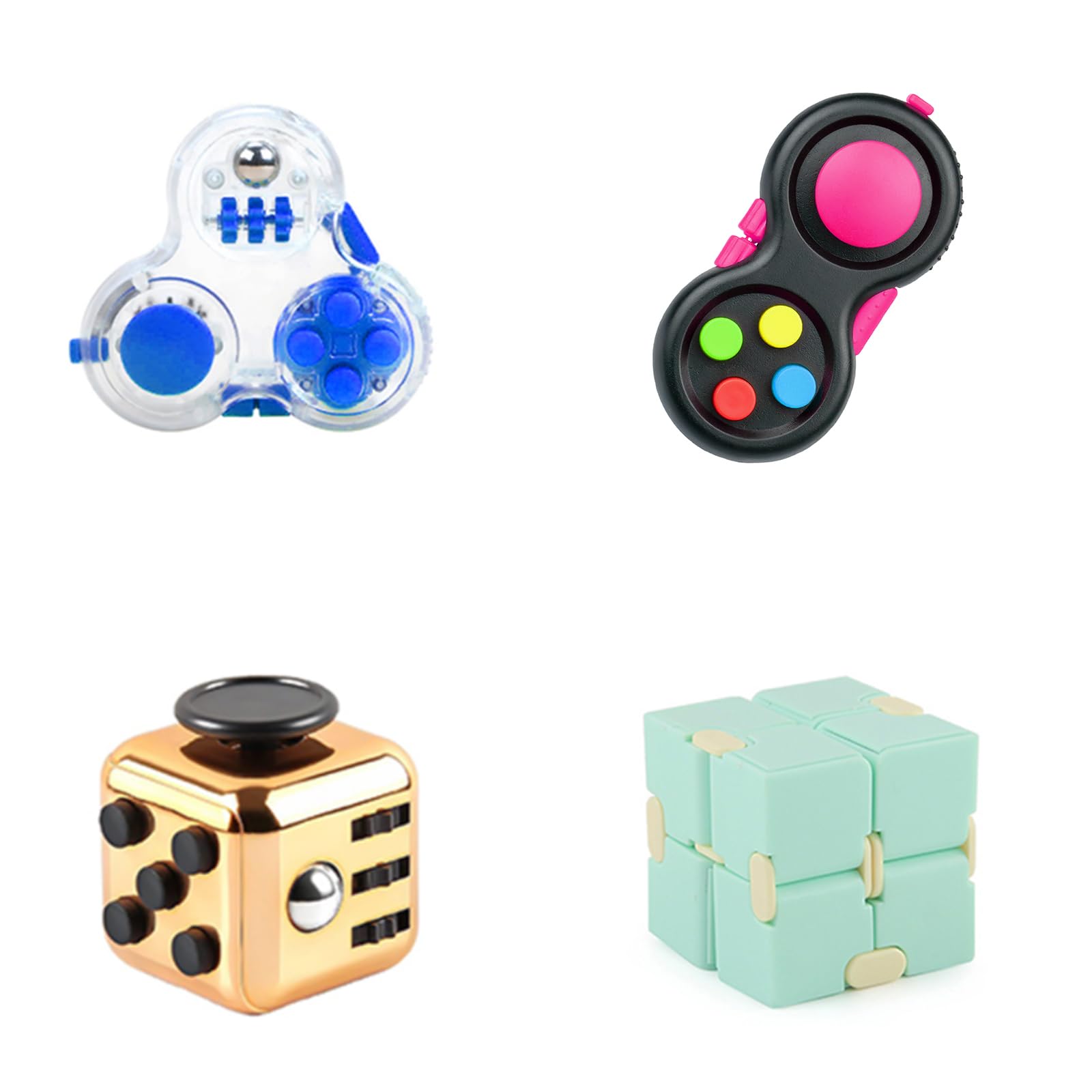 Amazon | フィジェットキューブ【4ピース】 fidget cube ストレス解消