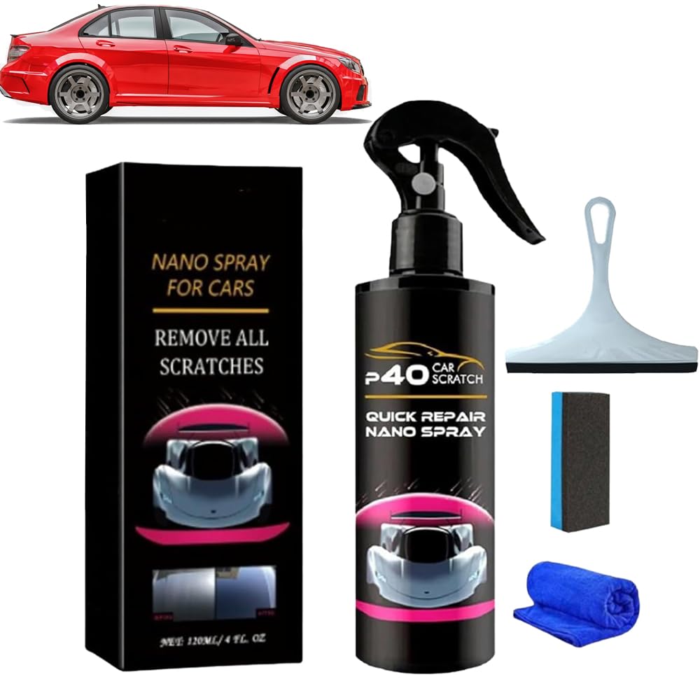 Nano Car Spray, Car Scratches Repair Nano Spray, Instant Invisible Scratch Remover,Nano Spray for Cars, Multifunctional Coating Renewal Agent Spray (1