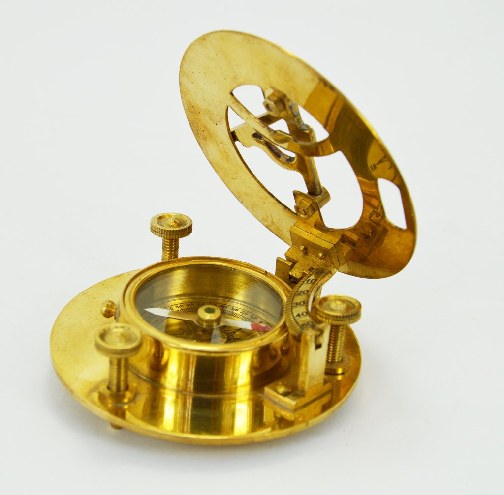 Marine Sundial Brújula Gilbert & Sons London Vintage Collectible