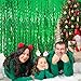 Tinsel Foil Fringe Curtains Wavy Backdrop for Parties Sparkle Metallic Wavy Foil Fringe Backdrop Curtain for Party Decorations Photo Booth Props for Birthday Graduation Wedding