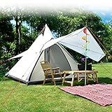 【VENTILATION】: conception de structure en maille de densité. Les portes et le toit en maille de polyester et nylon permettent de superbes vues et une excellente circulation de l'air tout en empêchant les insectes piqueurs d'entrer. C'est la grande tente de camping idéale. Vous pouvez vous plonger dans la mer fleurie pour profiter de divers paysages magnifiques et ressentir la nature.