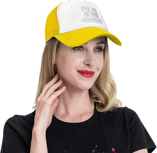 Miniatura 9 de I'll Be in The Garage Retro Gifts Black Mesh Classic Vintage Hat Cap for Men Women Teenager Cap Adjustable