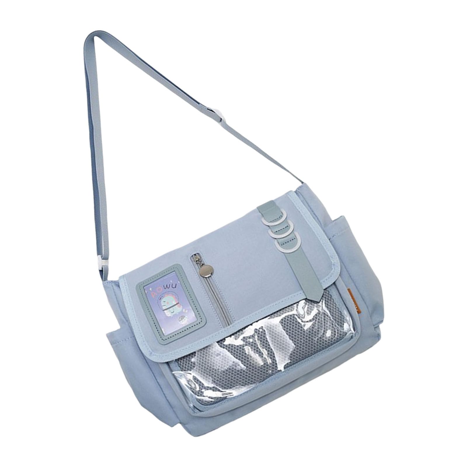 Yanwuwa Girls Blue Lovely Itabag Clear Crossbody Bag Fashion Shoulder Bag Commuting Japanese Styles Messengers For Daily Lovely Itabag
