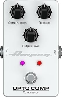 Ampeg Opto Comp Bass Compressor Pedal White, Opto-Comp