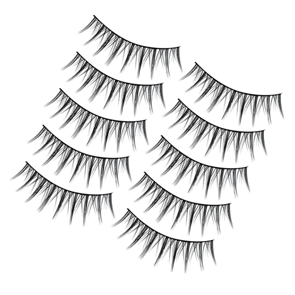 minkissy 50pares Pestañas Postizas Extensiones De Maquillaje Para Mujeres Kit De Pestañas Falsas y Ligeras Diseño Clásico y De Usar y Almacenar