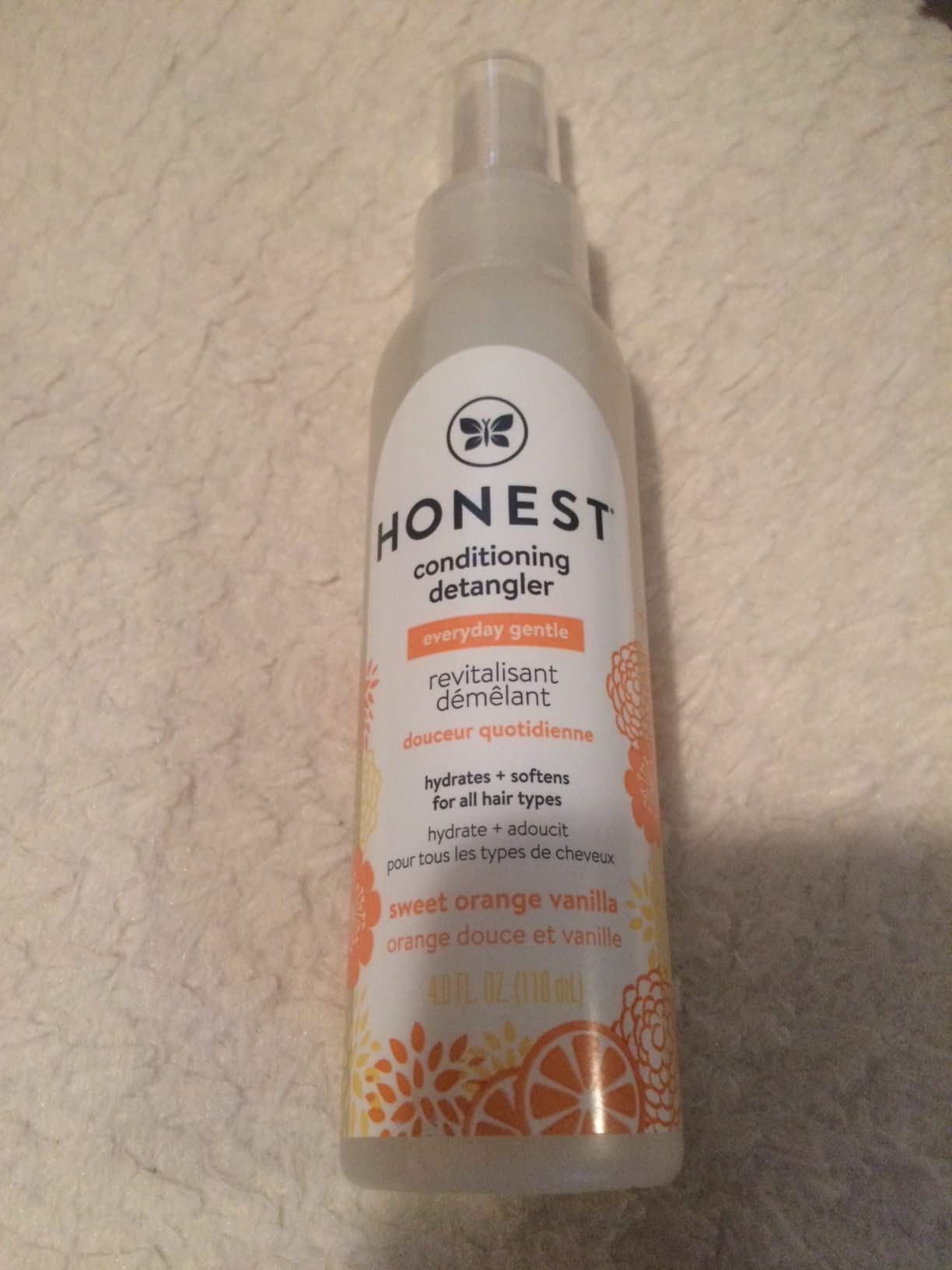 The Honest Company Conditioning Detangler Sweet Orange Vanilla 4 Fl