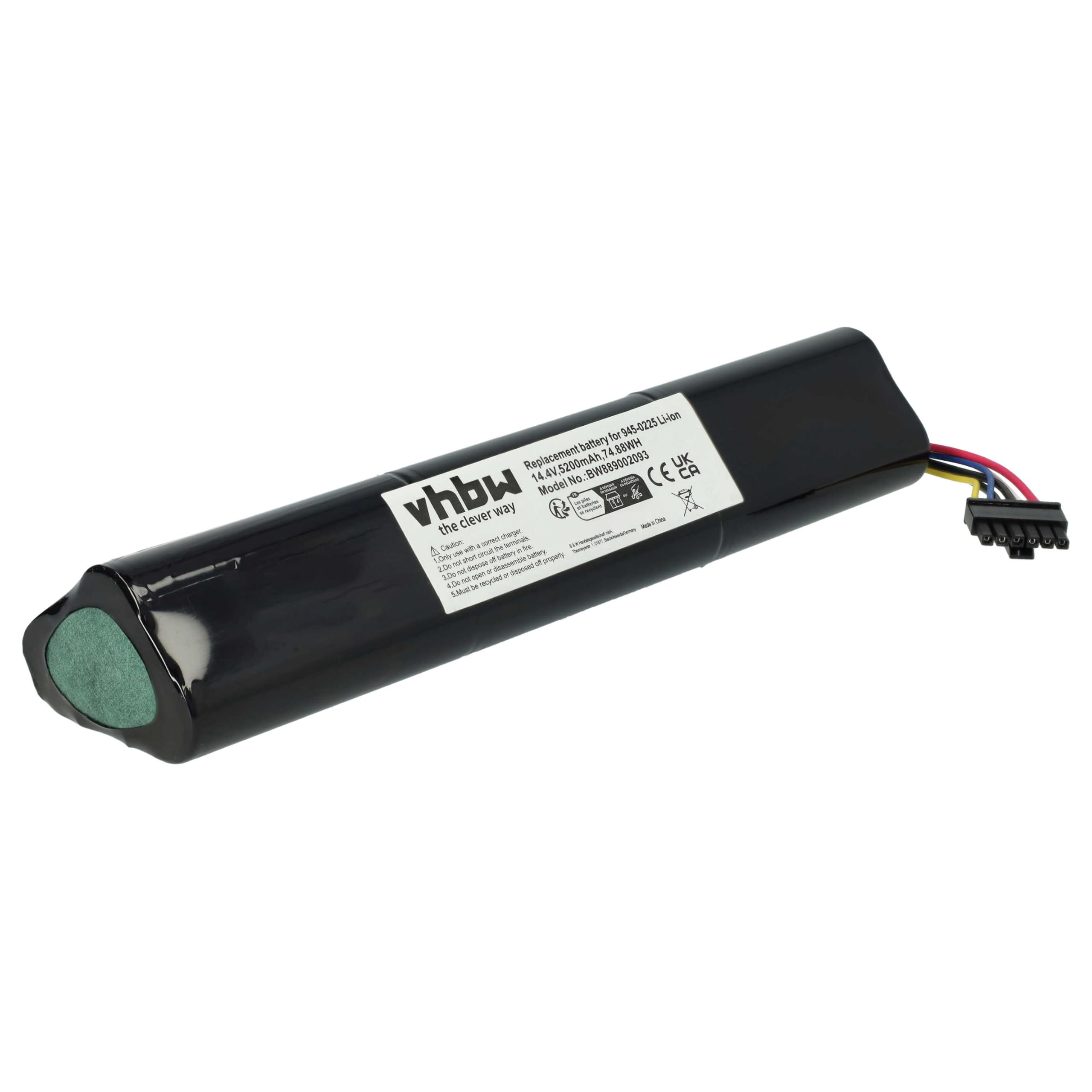 vhbw Bateria kompatybilna z Neato Botvac D5+, D6, D303, D502, Connected, D3+, D4, D503, D301, D5, D3, D7 Robot AGD (5200mAh, 14,4V, Li-ION)