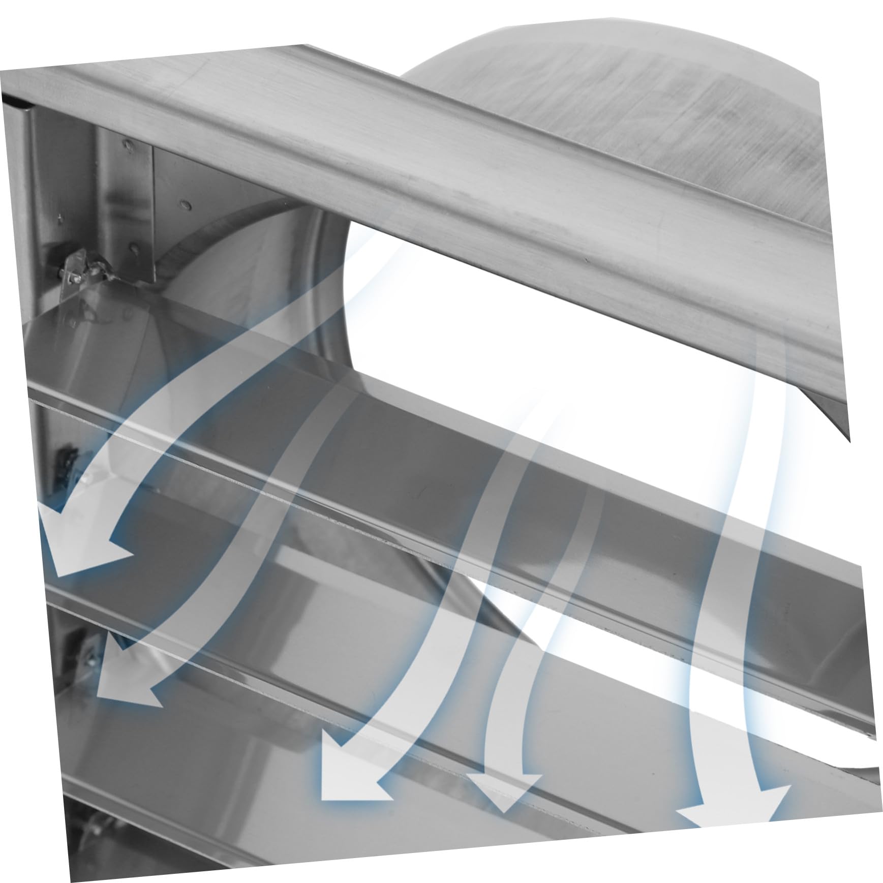Homoyoyo Ventilazione in Acciaio Inox con Alette Regolabili e Rete Protettiva Copertura Aerazione per Esterni Case Uffici e Industrie Antipioggia e Resistente per Ventilazione e