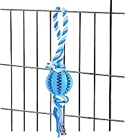 Vista 2 de Juguetes interactivos para masticar perros, ayudas de entrenamiento para cachorros, dispensador de golosinas de rompecabezas con cuerda para perros