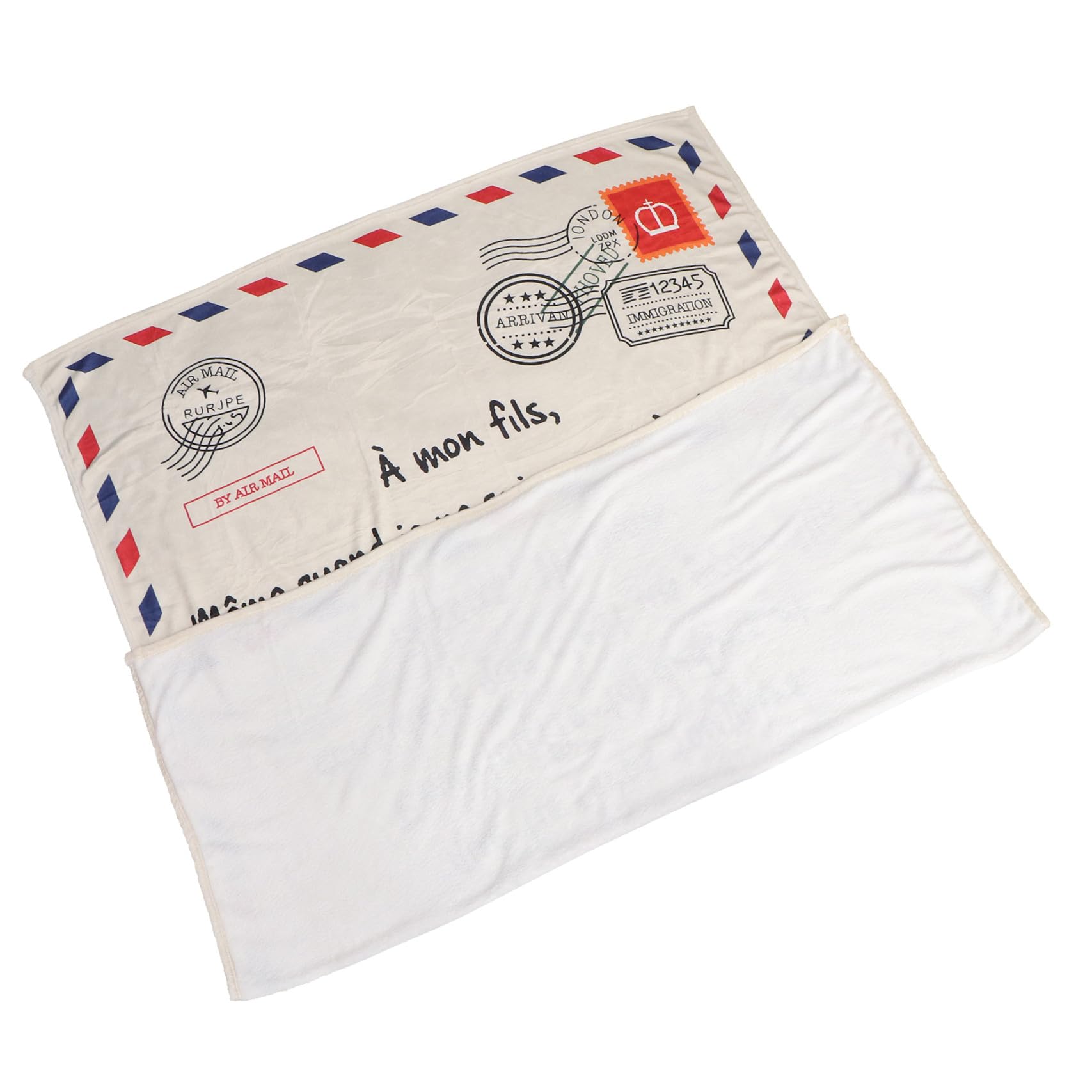 Couverture style lettre en flanelle chaude et ultra douce pour un sommeil reparateur