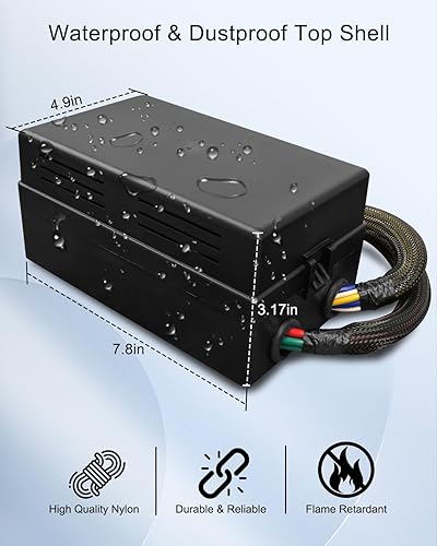 Miniatura 4 de Caja de relés de fusibles impermeable precableada  15 ranuras ATCATO, 10 soportes de relé con relés y fusibles  Bloque para automóvil, camión,