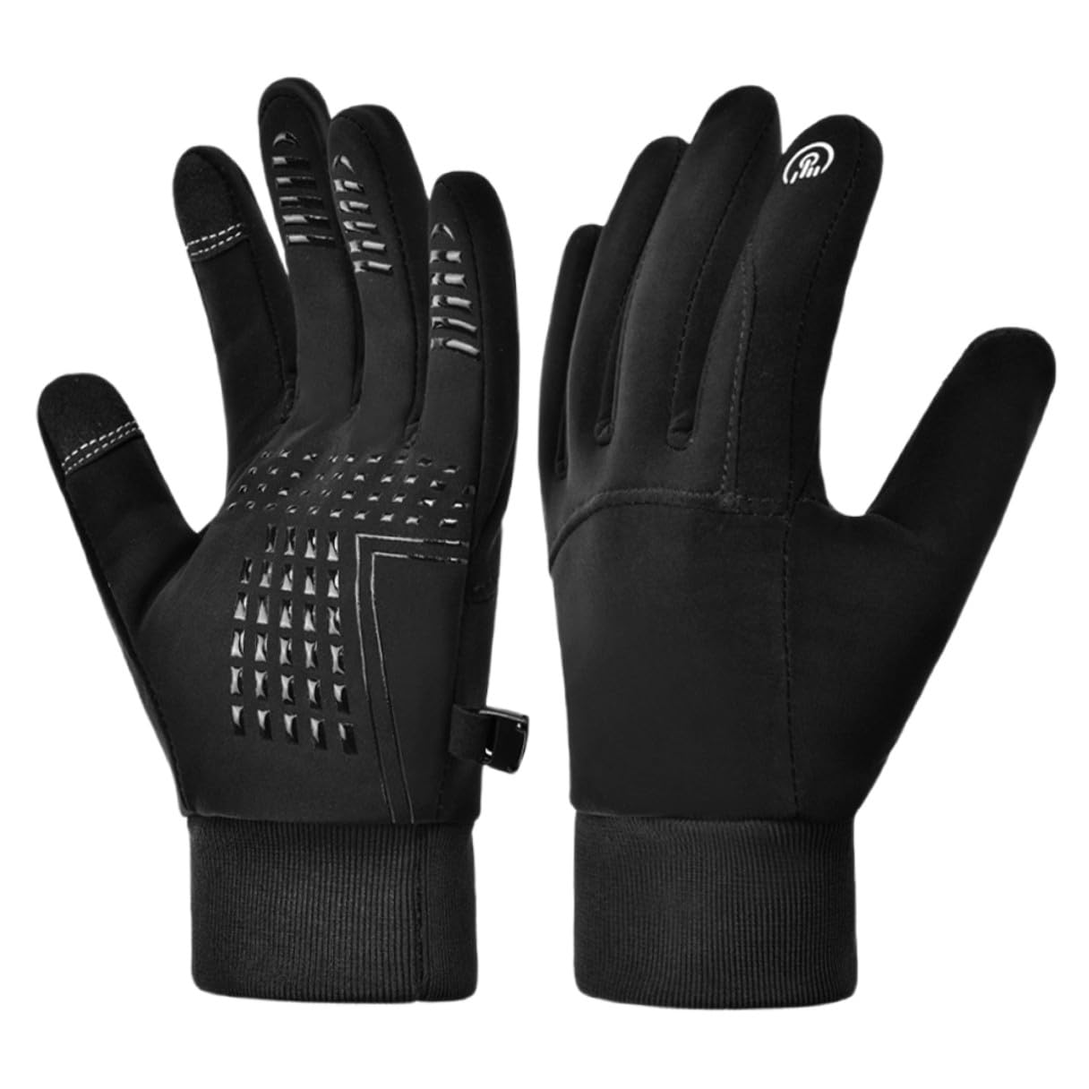 Cold Weather Cycling Gloves Windproof Insulated Waterproof Touchscreen Gloves Anti-Slip Sturdy for Men and Women Outdoor Riding Medium