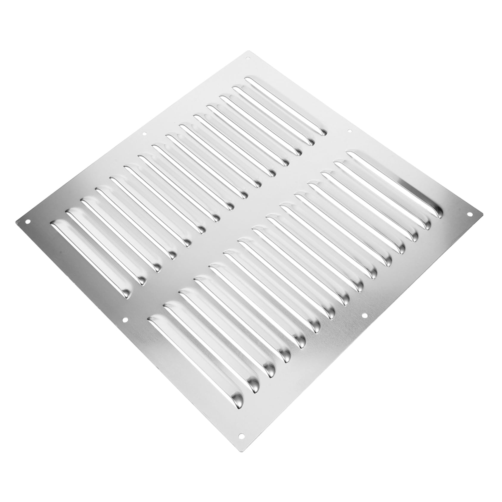 DOITOOL 2 Pièces bouches de climatisation déflecteur grille d aeration évent de garage Couvercle du ventilateur d'extraction de plafond gril de ventilation grille d'aération Silver