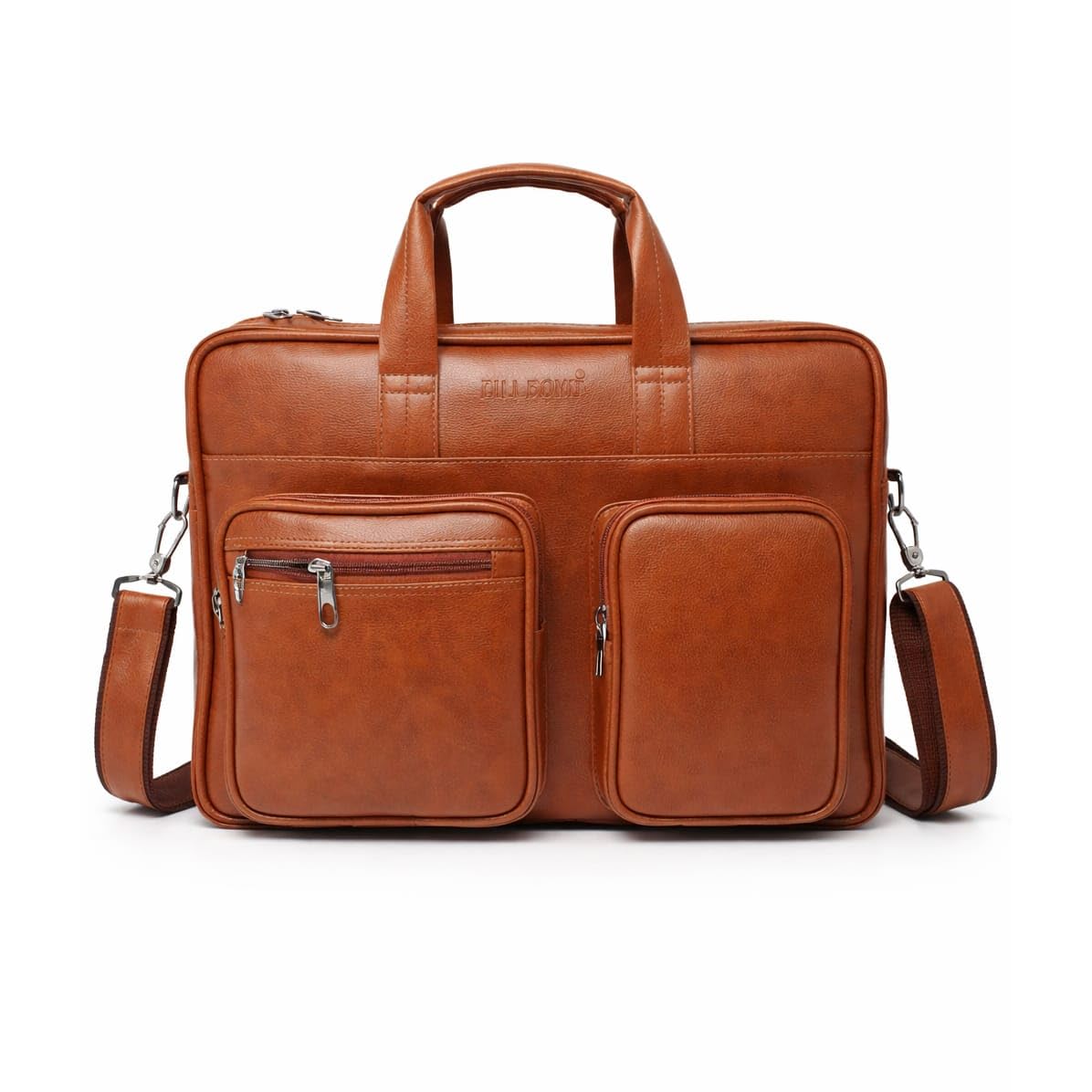 BILL BOND Men’s Premium Genuine Leather Executive with Padded Laptop Compartment, Multiple Organizer Pockets, Adjustable & Shoulder Strap Stylish Business Messenger Bag for Office & Travel-image-17