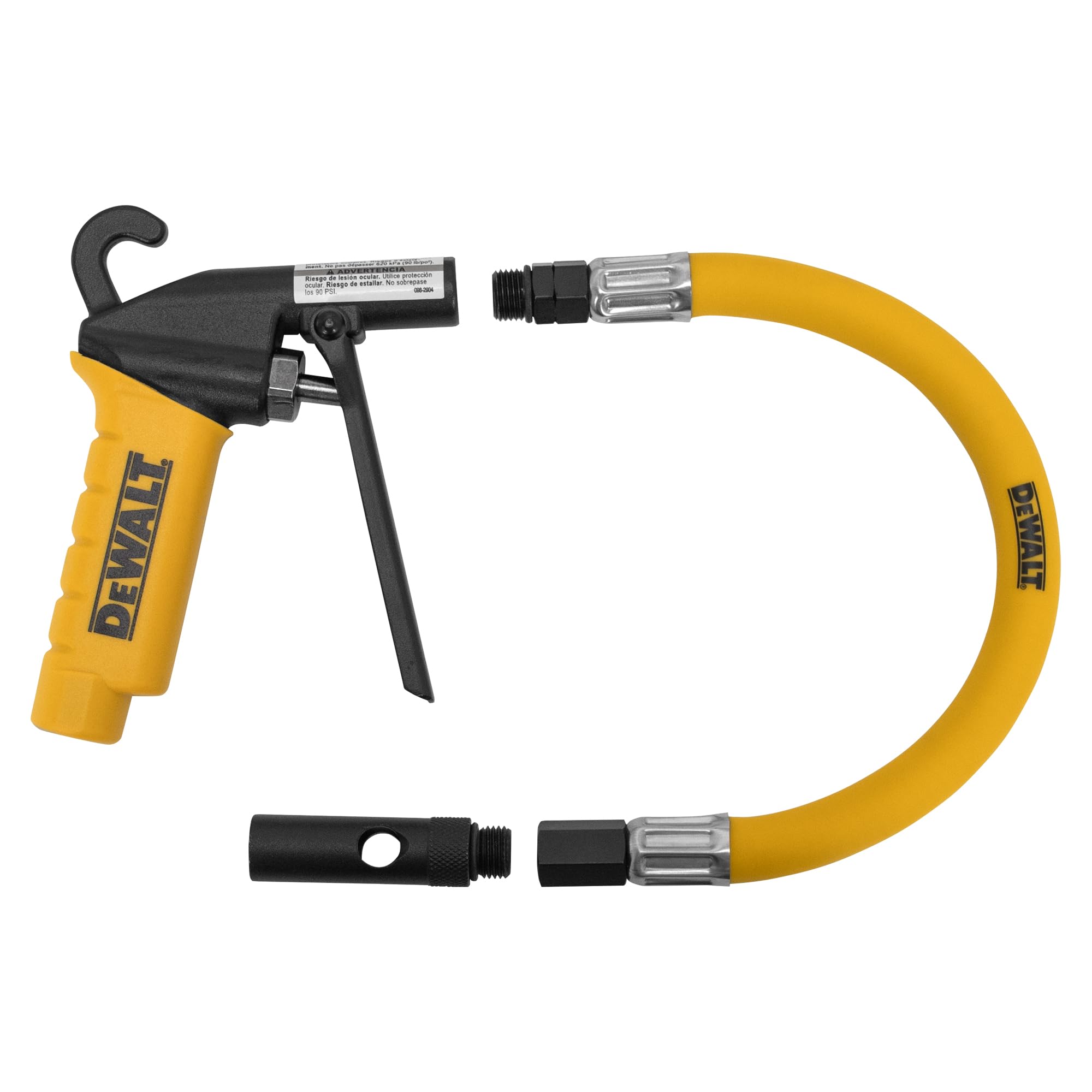 Pistola de soplado Flex N Stay con extensión de 12 pulgadas