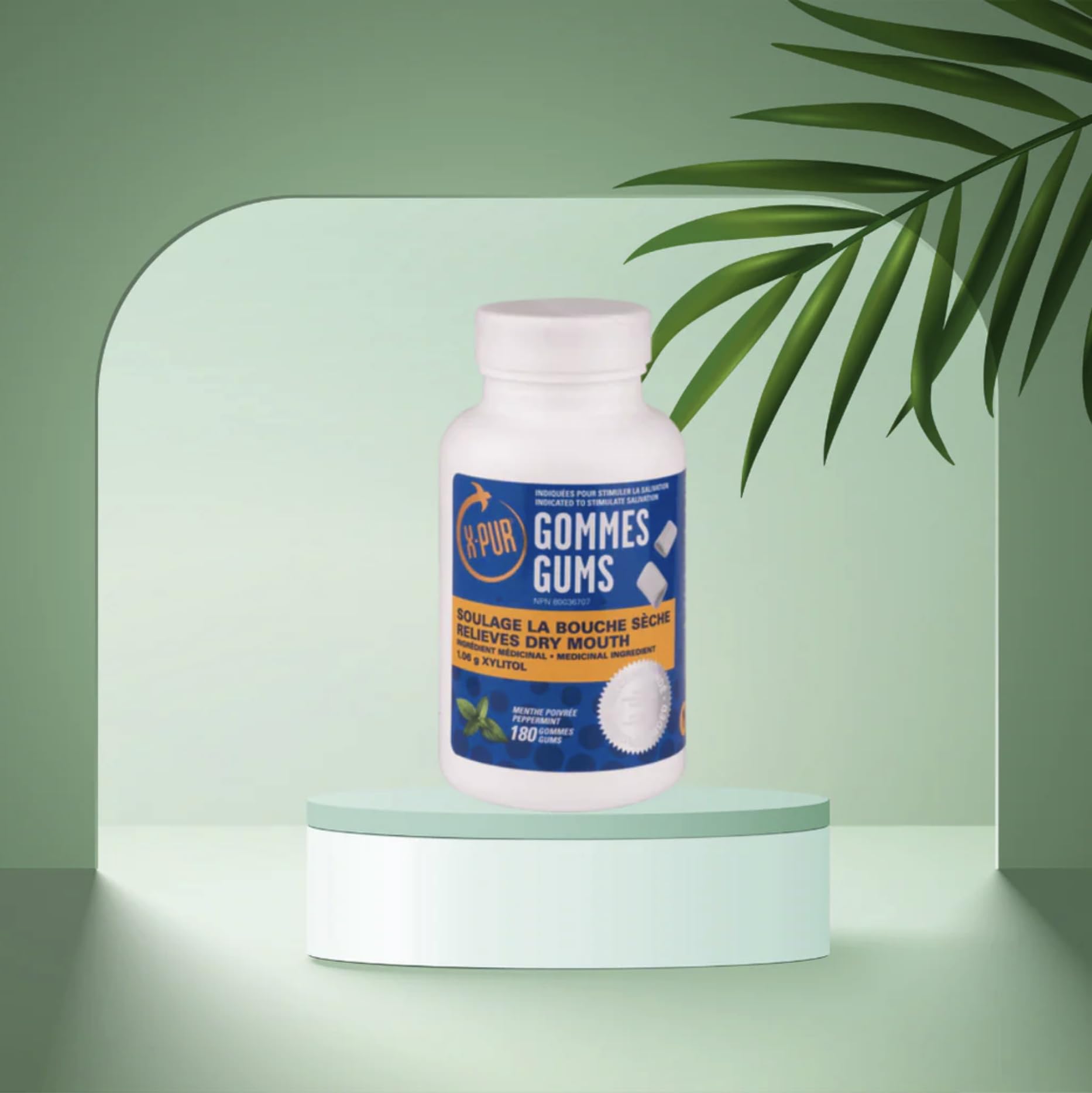 X-PUR Xylitol Gum for Dry Mouth and Bad Breath
