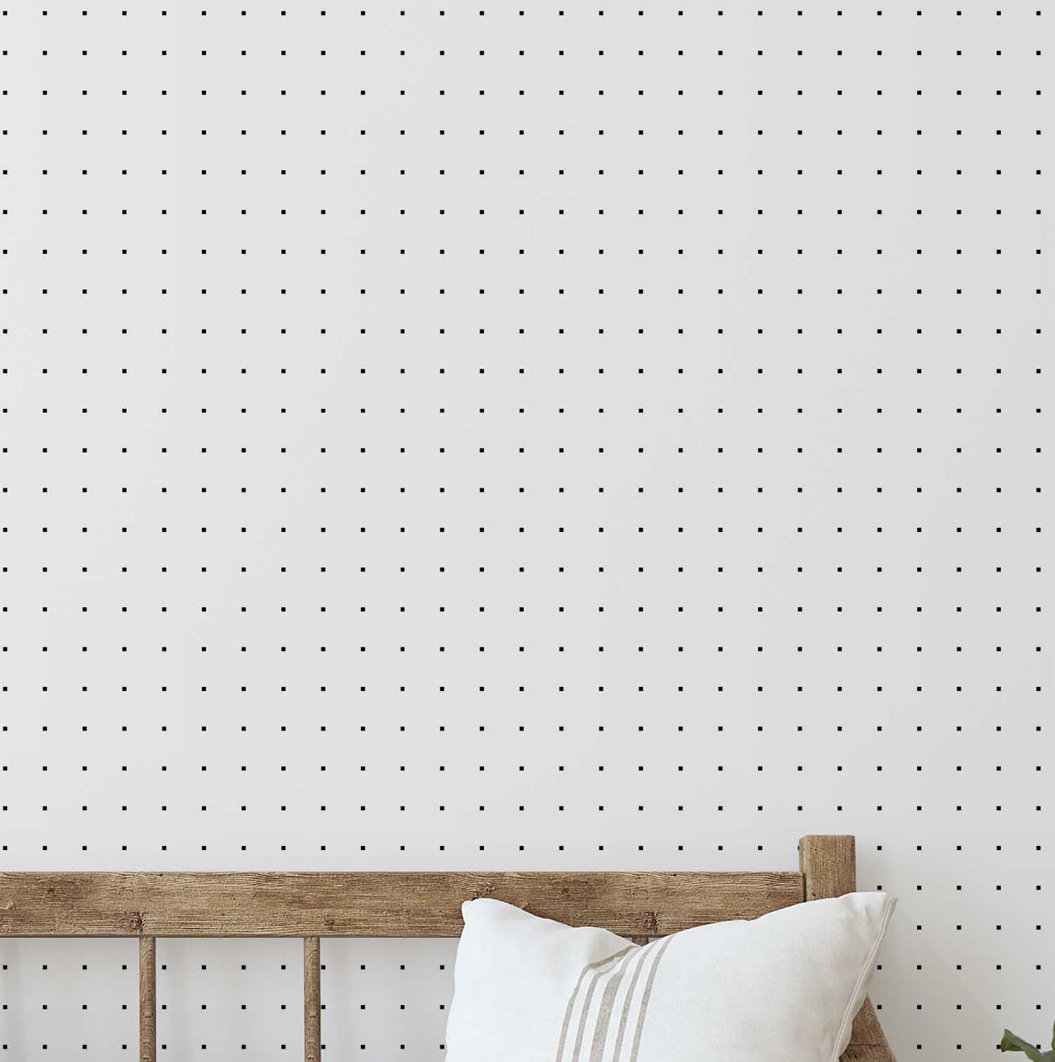 Papier peint polka dots vinyle adhésif blanc décoration murale 63x152