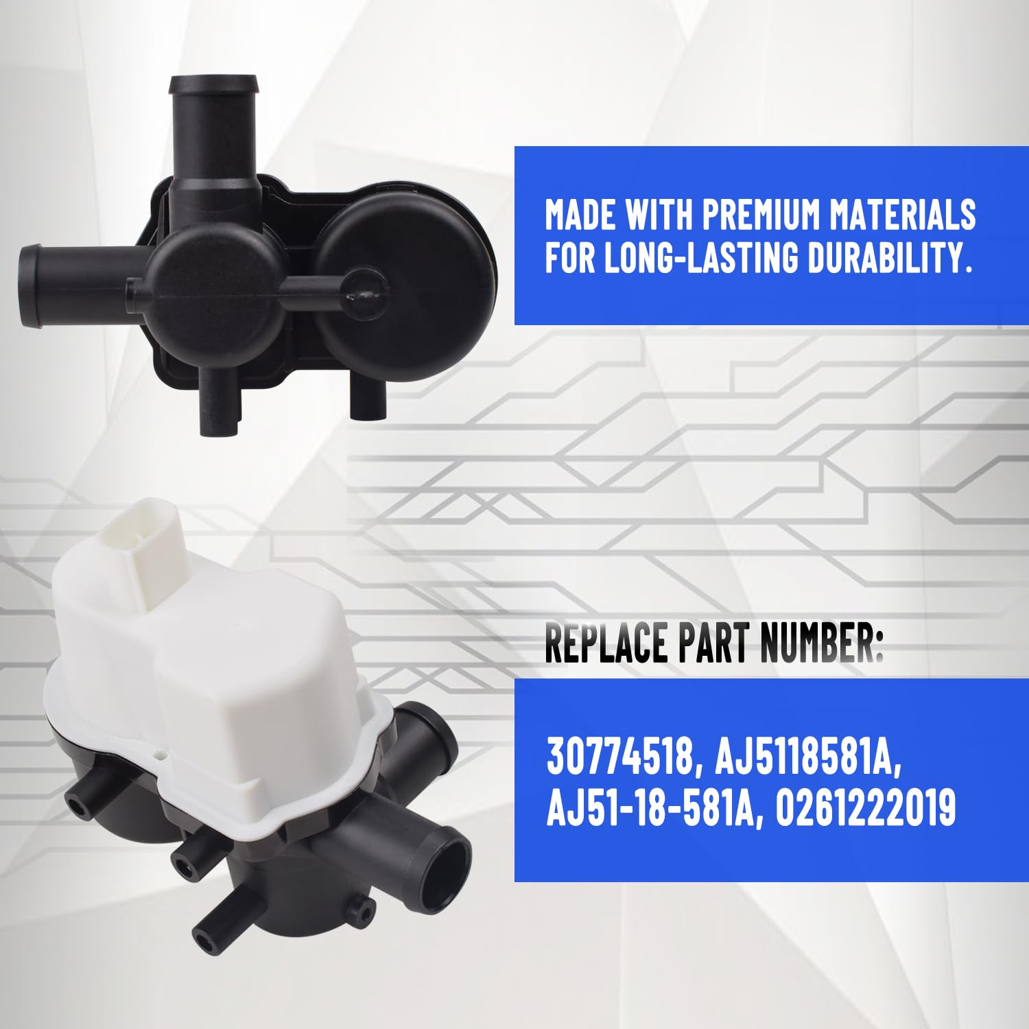 30774518 Fuel Tank Vapor Pressure Sensor Evap LDP Leak Detection Pump Compatible with 2002-2011 Mazda Models 1998-2018 Volvo Models Replaces# AJ5118581A,31321575