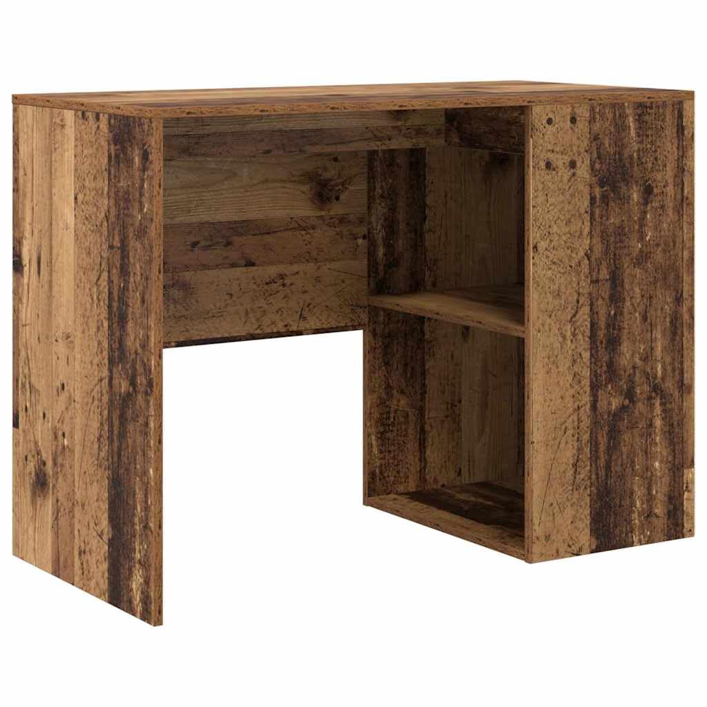 Scrivania angolare con cassetto e mensola, 102 x 88 x 75 cm