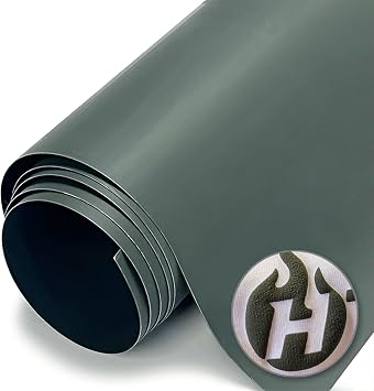 HTV4U Puff Heat Transfer Vinyl Olive Green, 20" x 12" Sheet - Iron on Vinyl for Shirts, 3D Puffy Heat Press Transfer Film, DIY Craft