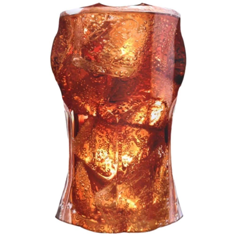 Déguisement verre de glace fête costumée adulte habit drôle Halloween