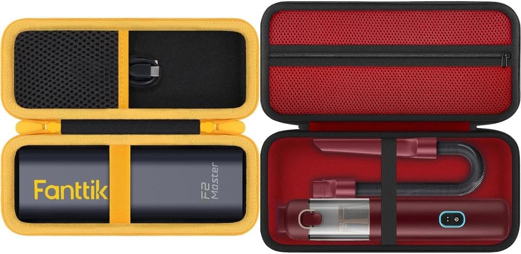 Aenllosi for Fanttik F2 Master Mini Cordless Rotary Tool Kit Hard Case, Rotary Tool Organizer + V8 Apex/Slim V8 Mate/V10 Apex/Slim V10 Mate Car Vacuum Hard Case, Cordless V8/V10 Car Vacuum Organizer