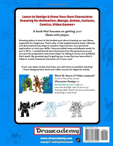 Character Design: A Complete Guide To Drawing 2D Characters: Learn To Design & Draw Your Own Characters: Drawing For Animation, Manga, Anime, Cartoon, Comics, Video Games+ #TOP1
