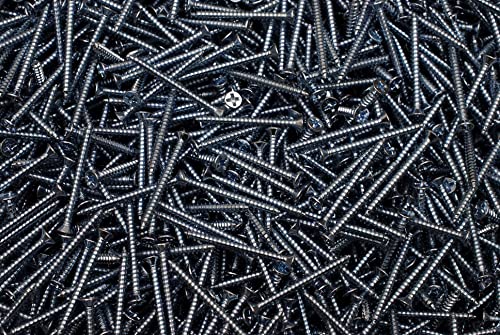 (1000) Phillips Flat Head 6 x 1-1/2 Type A Zinc Plated Sheet Metal Screw #6 SMS