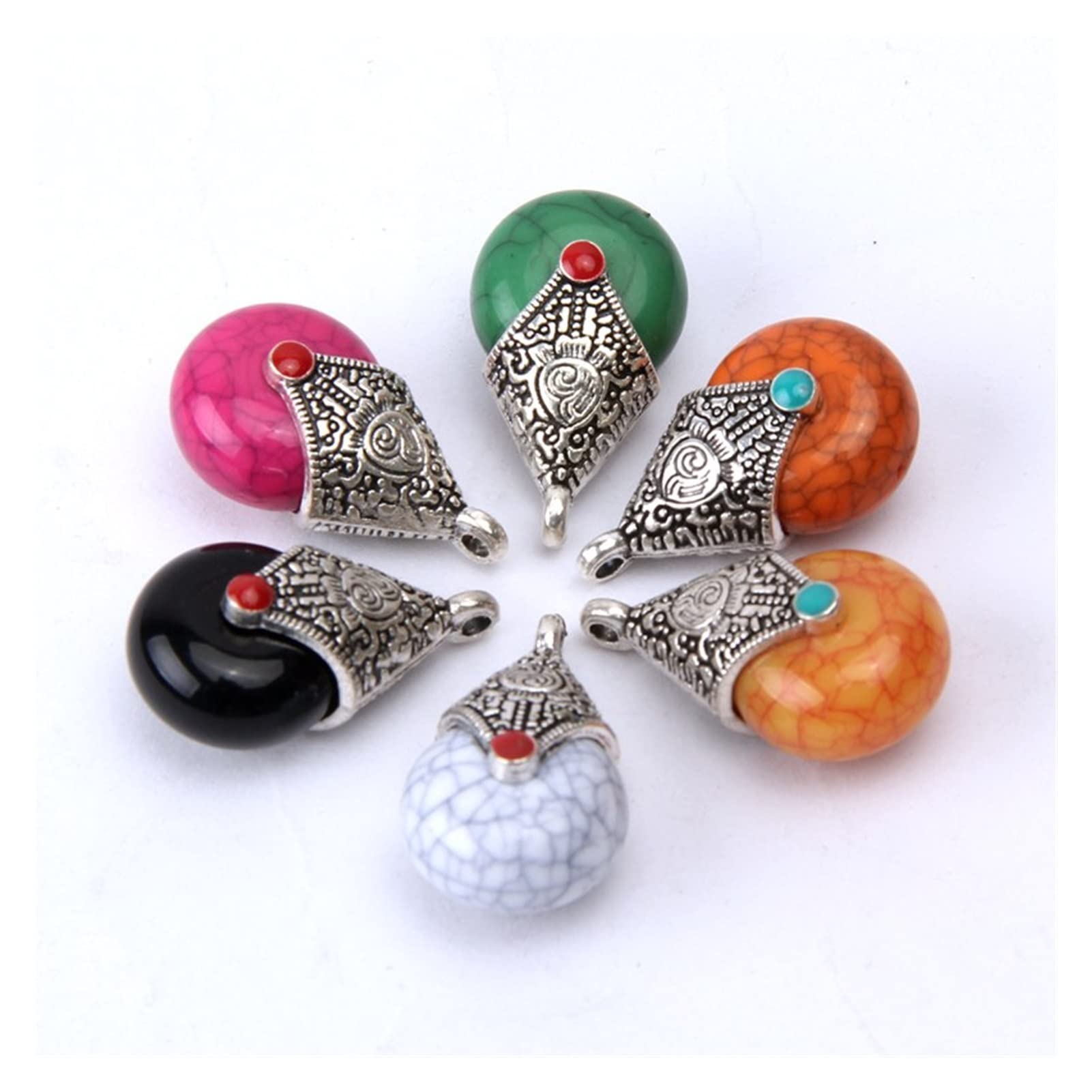 Wisiorek 30 sztuk Zawieszki w stylu vintage Charms do wyrobu biżuterii Materiały do wyrobu biżuterii DIY Akcesoria naszyjnikowe Materiały ręcznie robione (14)