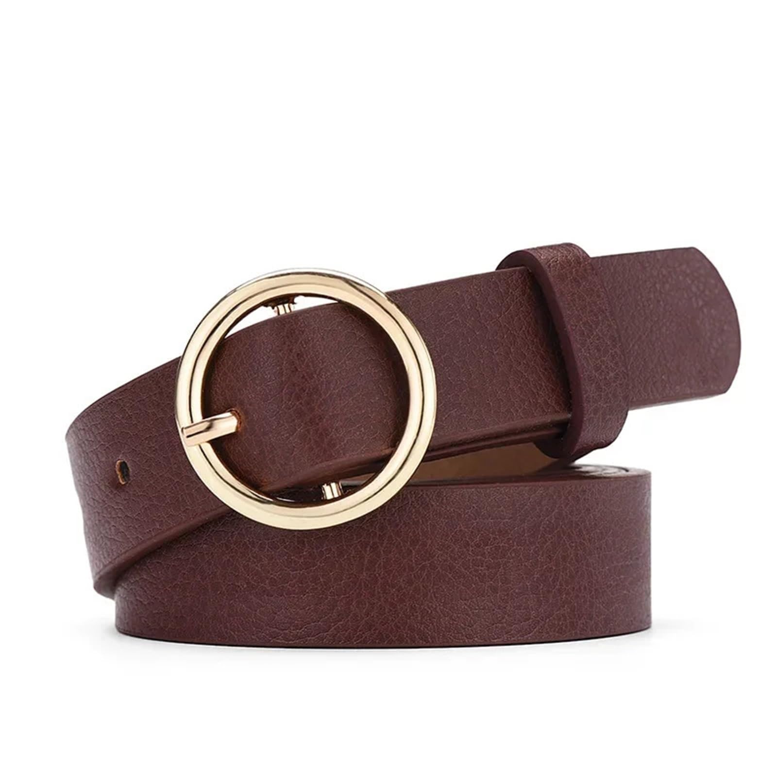 Cinturones ajustables de piel sintética para mujer, con hebilla de pin, correa de cintura, pantalones vaqueros, faldas para hombres y mujeres