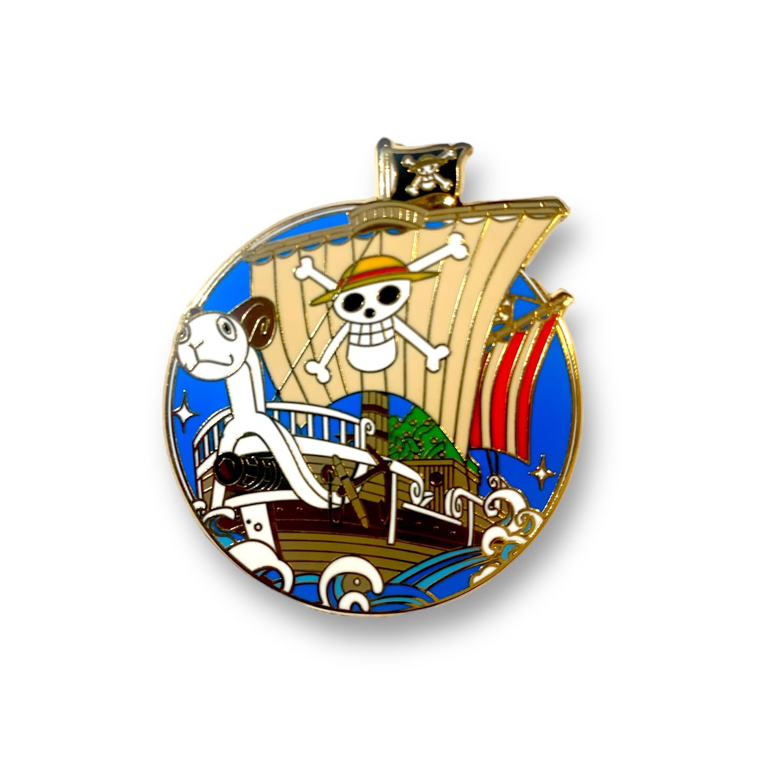 One Piece Inspired Jolly Roger Enamel Anime Pin
