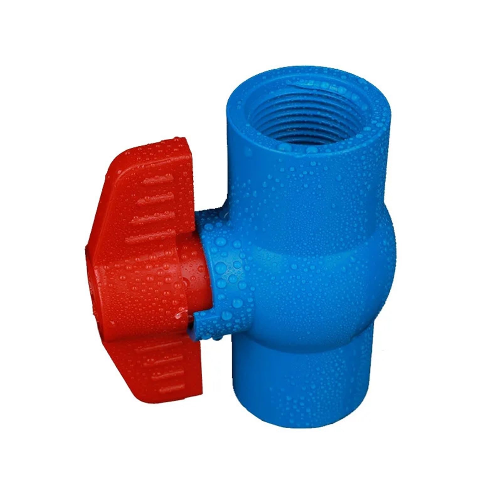 Raccord d'irrigation 20 mm avec vanne à boisseau sphérique étanche en plastique gris