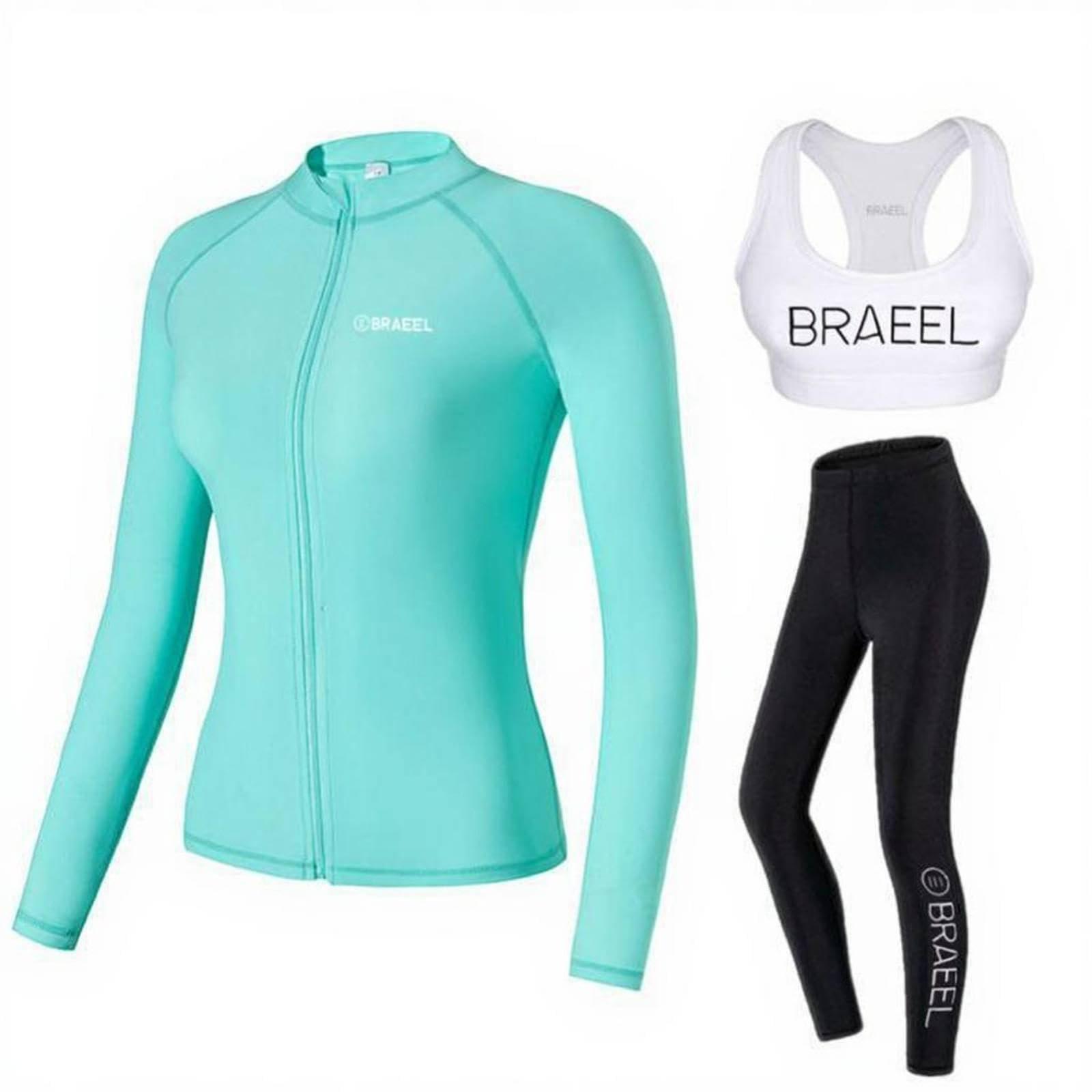 Women's Split Swimsuit, Sun Protection Rash Guard, Long Sleeve, Long Pants, Quick Dry Fit, Diving, Surfing Mint Green XL|Clothing Shoes & Accessories| Womens Clothing| Swimwear-image-8
