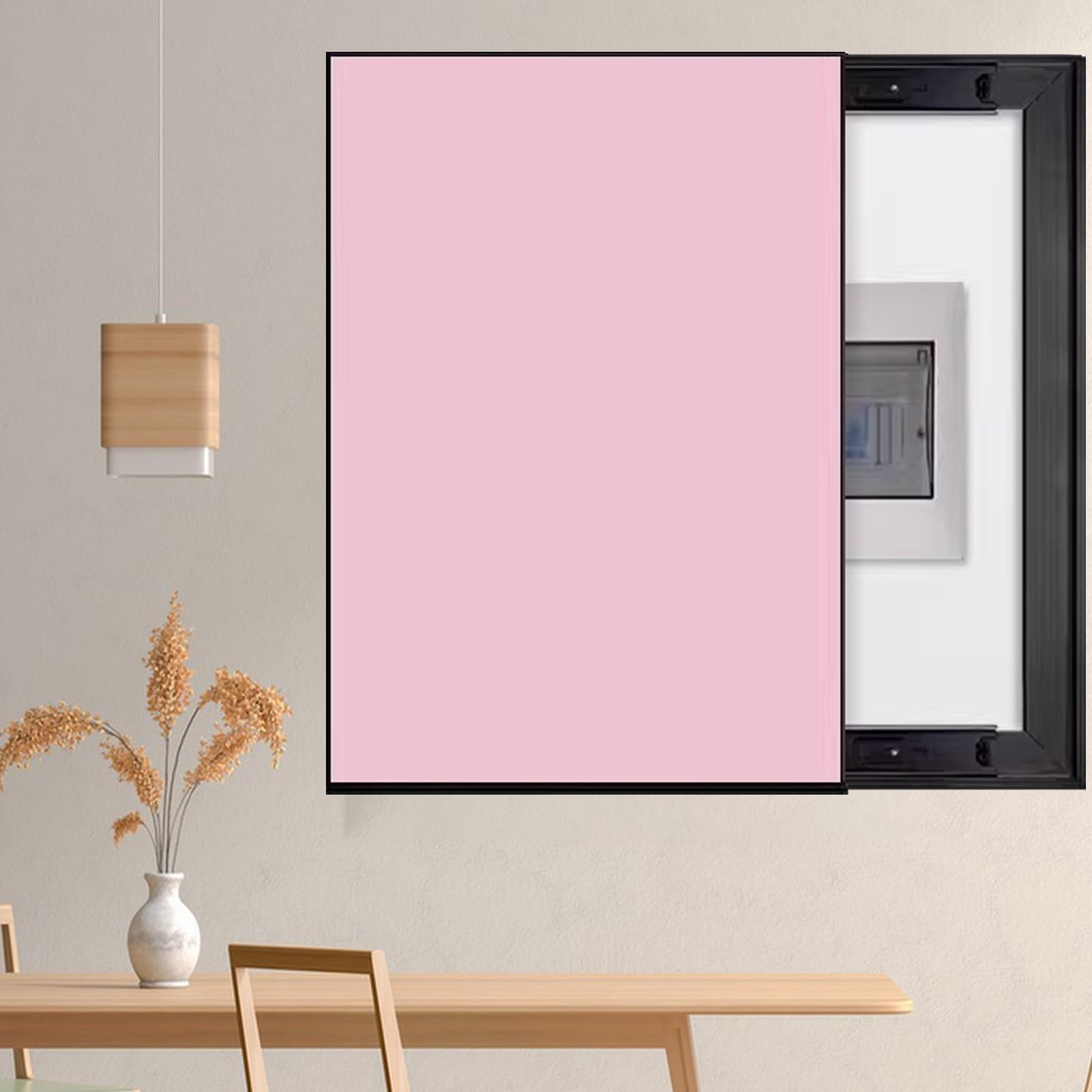 Vertical Wall Safe Cover for Switch Box Decorative Electrical Panel & Indoor Fuse Box Cover Stylish Wall Panel Protector for Home & Office Decor & Easy to Install