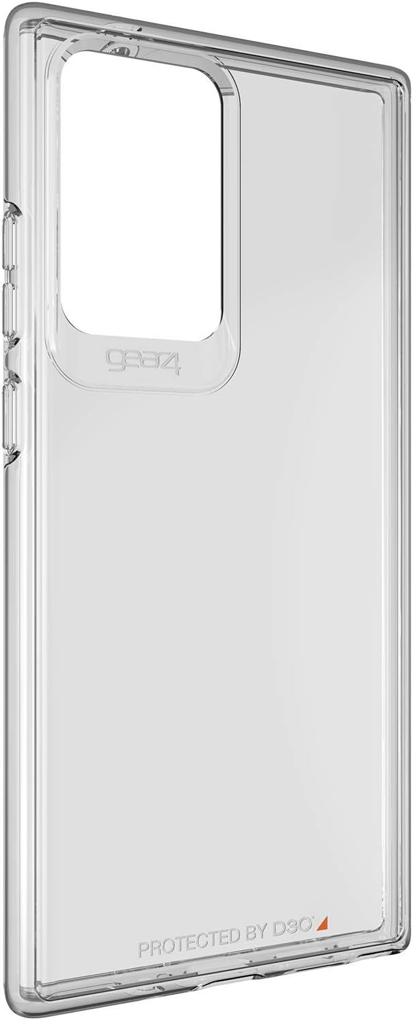 ZAGG Gear4 Crystal Palace Phone Case Compatible with Samsung Galaxy Note 20 Ultra Case, Advanced Impact Protection with Integrated D3O Technology, Anti-Yellowing, Phone Cover – Transparent