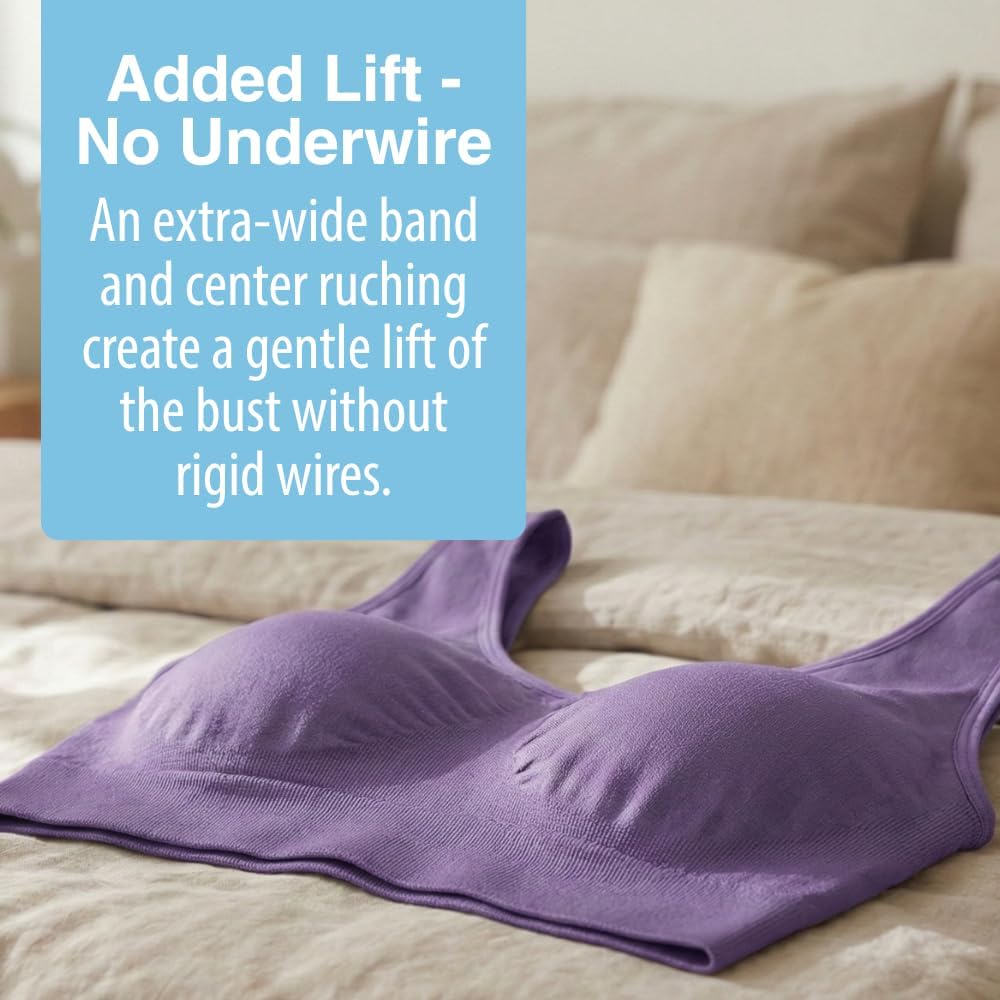 Women's 3 Pack - Wireless, Solid Color Seamless - Image 3