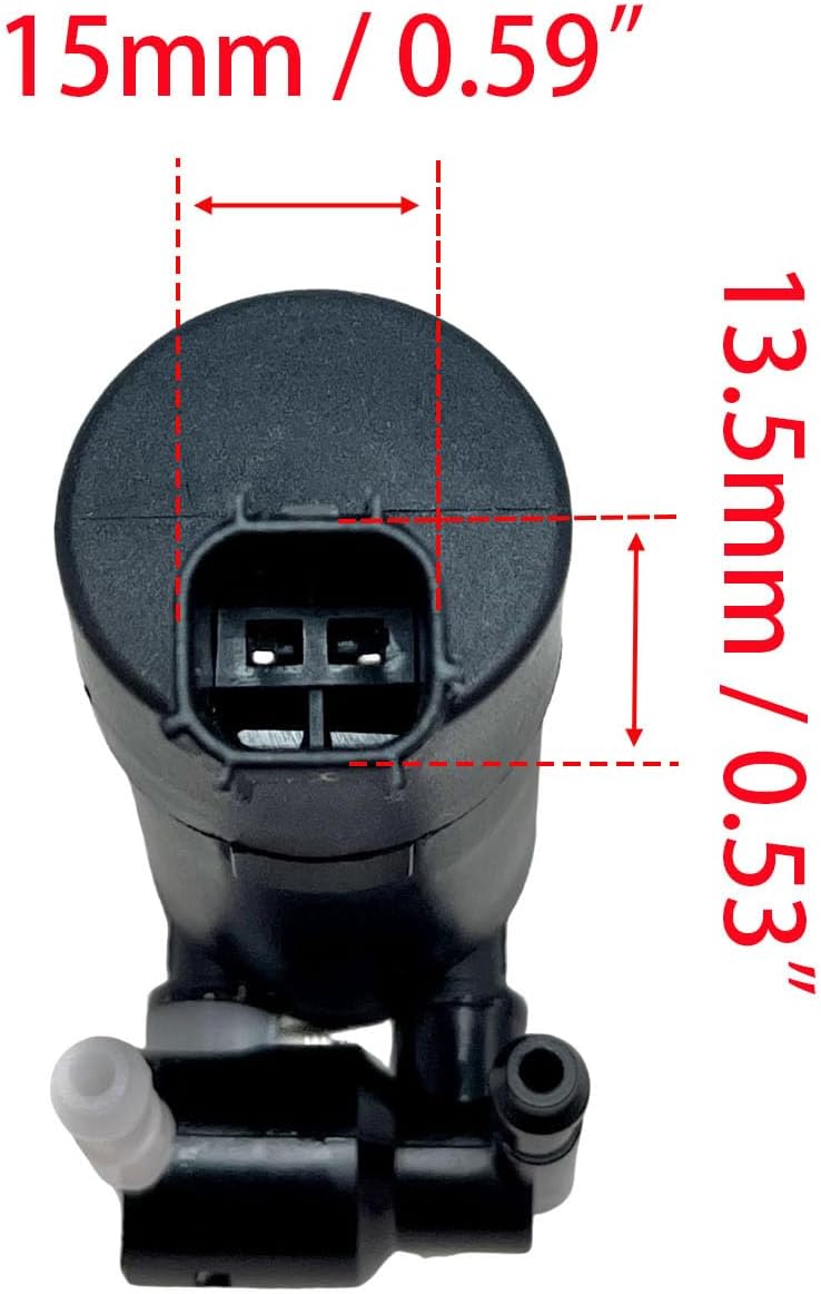 HYNHYT Windshield Washer Pump 1355124 1S7117K624FE 30699952 Compatible with C-Max Focus Focus C-Max Galaxy Kuga Mondeo S-Max C30 V50 V70 XC70 XC90