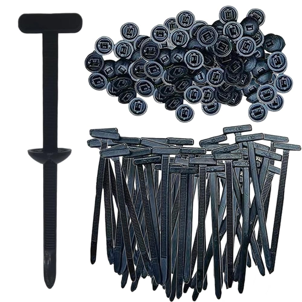 Nylon Universal Cable Tie Buckle, Heavy Duty Self-Locking Nylon Zip Ties Holder, New Multifunctional Cable Tie Buckle for Car Daily Repair (50pcs)