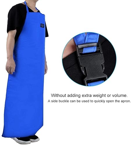 Miniatura 2 de Delantal de seguridad a baja temperatura impermeable y transpirable con delantal criogénico ultra baja temperatura protección de nitrógeno azul