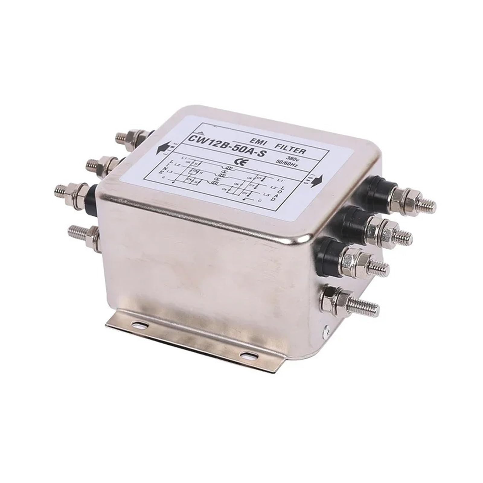 MBPAIHOP Power Filter Three-phase 380V Anti-interference Filter CW12B-60A-S Purification CW12B-40A(12B-40A three lines)