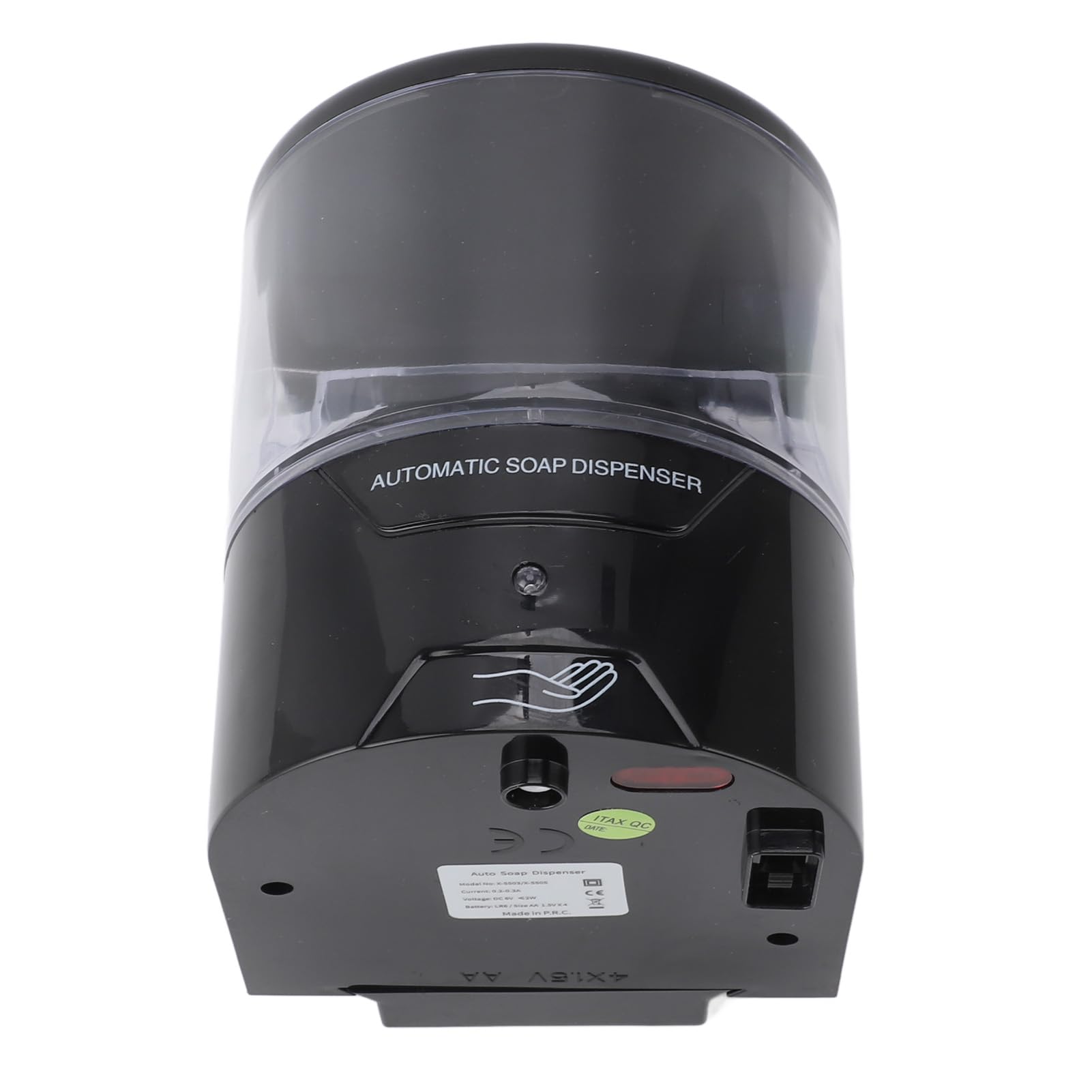 Dispensador de jabón de Pared, 600 ml, automático, igente, eléctrico y sin Contacto. Incluye depósito para jabón. Ideal para el baño.
