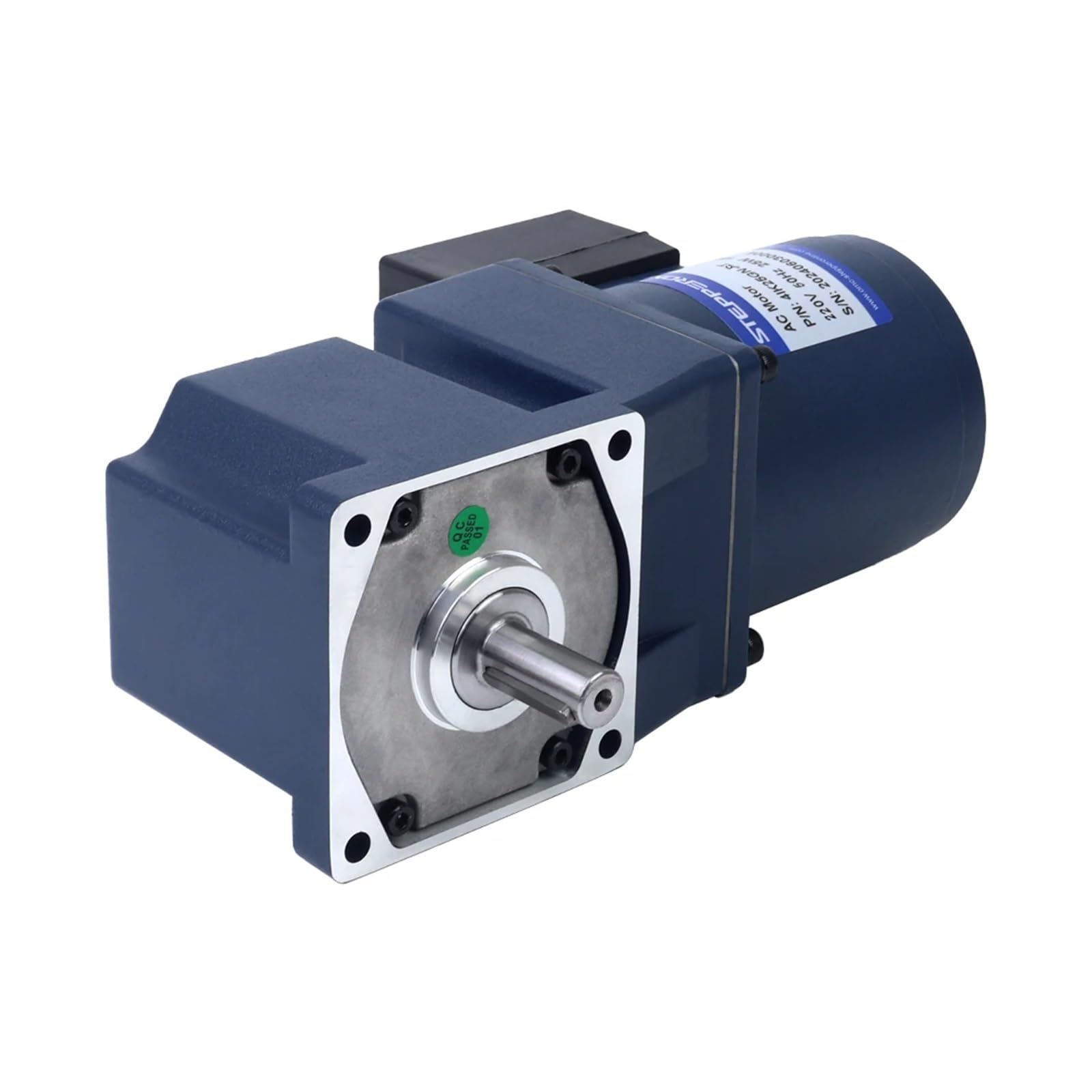 AC induction motor 25W right angle keyway shaft gear motor 220VAC 50Hz 7.5-135RPM suitable for industrial equipment(67.5RPM)