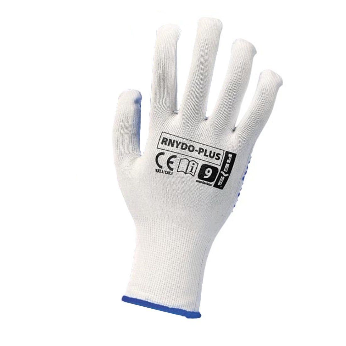 12 Paar Arbeitshandschuhe, Handschuhe mit Noppen Gr. 9