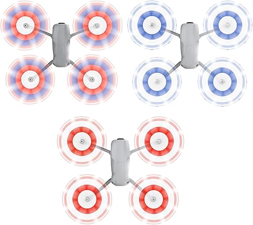 Miniatura 7 de Hélices para DJI Air 3 Drone, 8747F Reducción de ruido silenciosa Hélice de liberación rápida Air 3 Hoja de repuesto de colores 2 pares (tricolor)