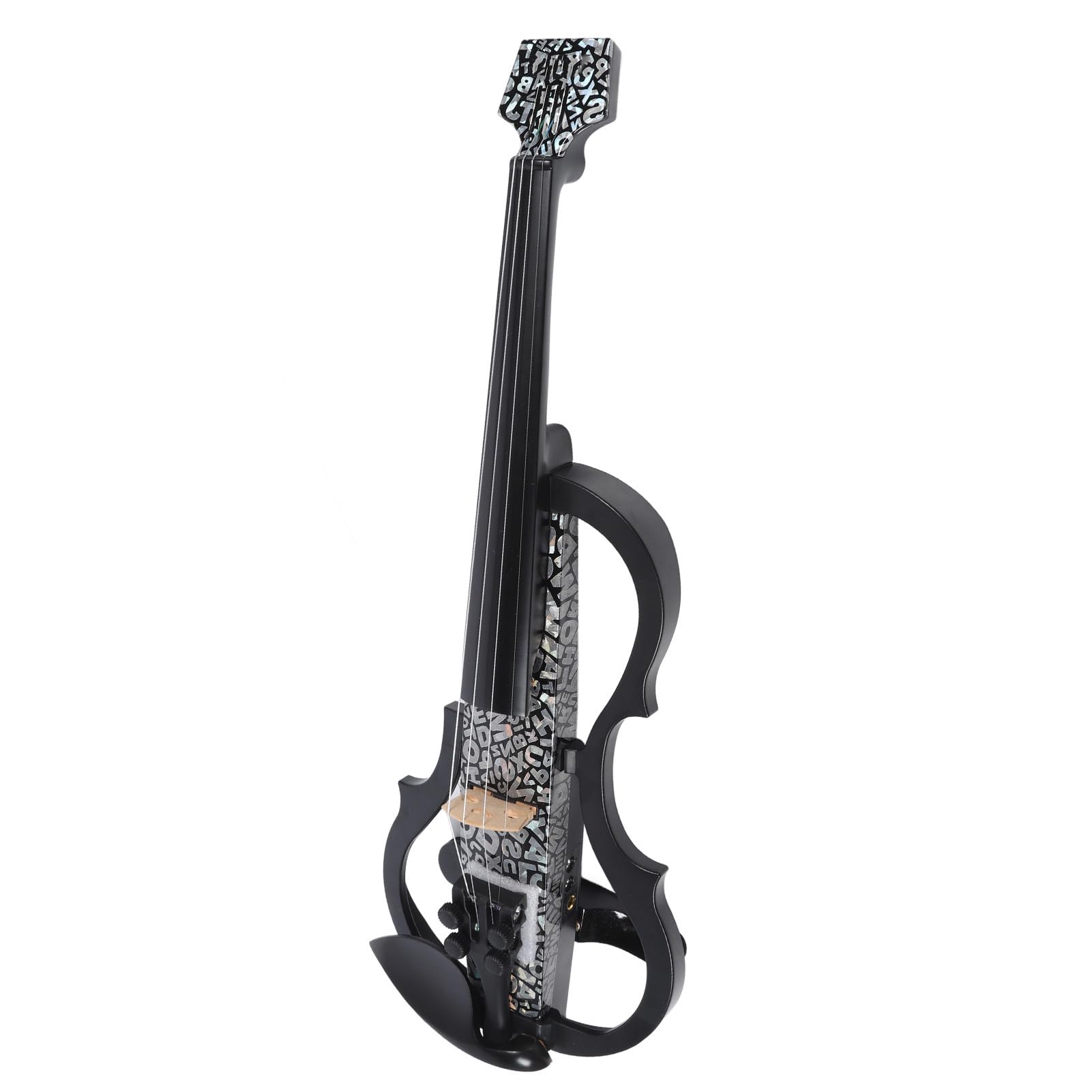 Kit Violino Elettrico in Fibra di Carbonio Full Size Violino Professionale Silenzioso per Adulti con Cuffie e Accessori
