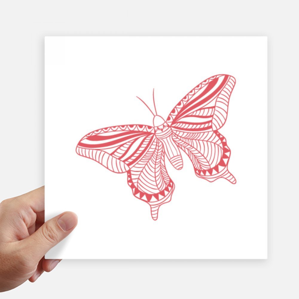Adhesivos de mariposa rosa 20x20 cm para decoración de pared portátil y maletas DIYthinker