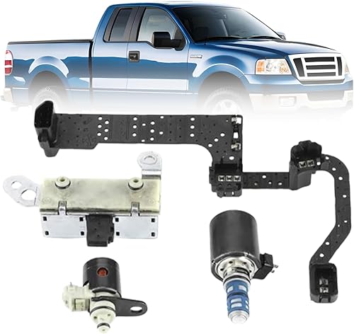 4R70W 4R75W 4PCS Kit de válvula solenoide de transmisión compatible con Ford F150 E150 E250 E350 2005 2006 2007 2008, kit de solenoide para Lincoln
