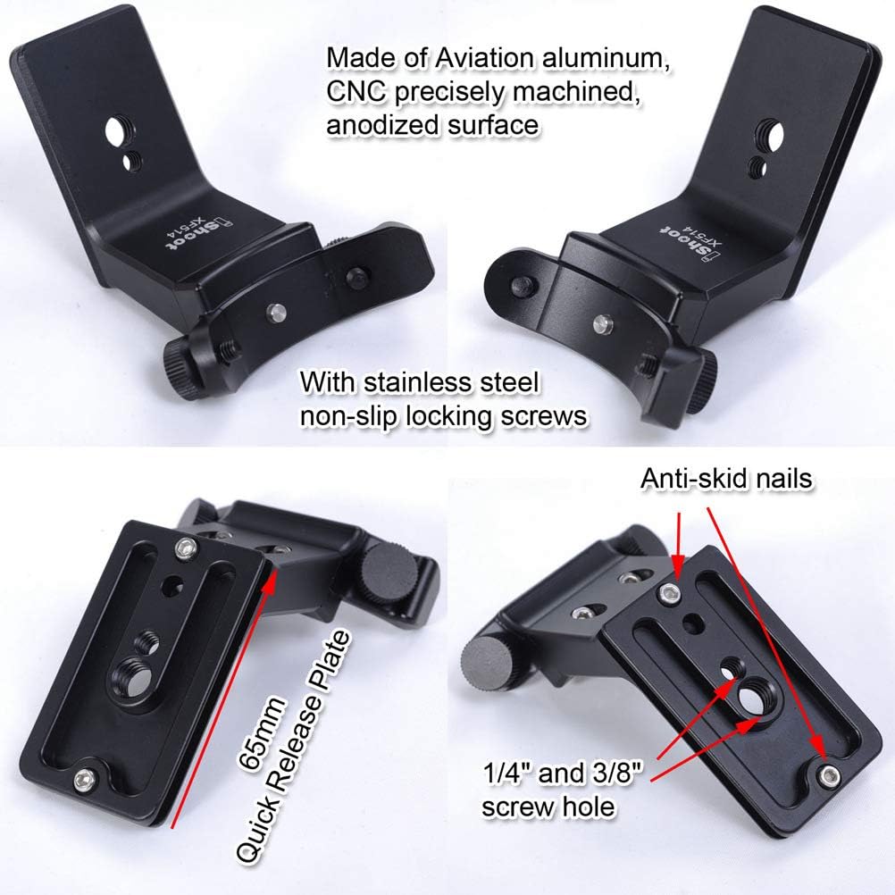 Metal Tripod Mount Ring Camera Lens Replacement Foot Lens Collar Base Support Adapter Stand for Fuji XF 50-140mm F2.8 R LM OIS WR Telephoto Lens with Arca-Swiss Type Quick Release Plate